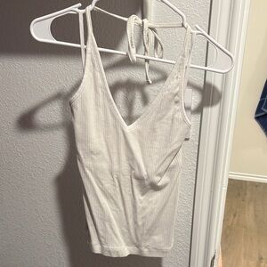 Old Navy White Ribbed Camisole